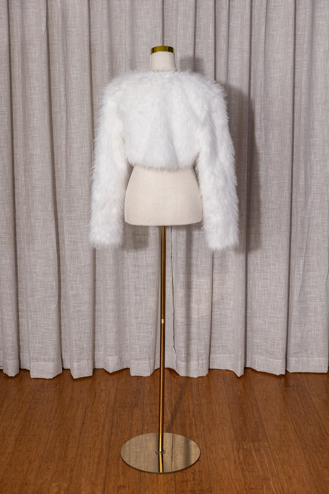 White Faux Fur Jacket