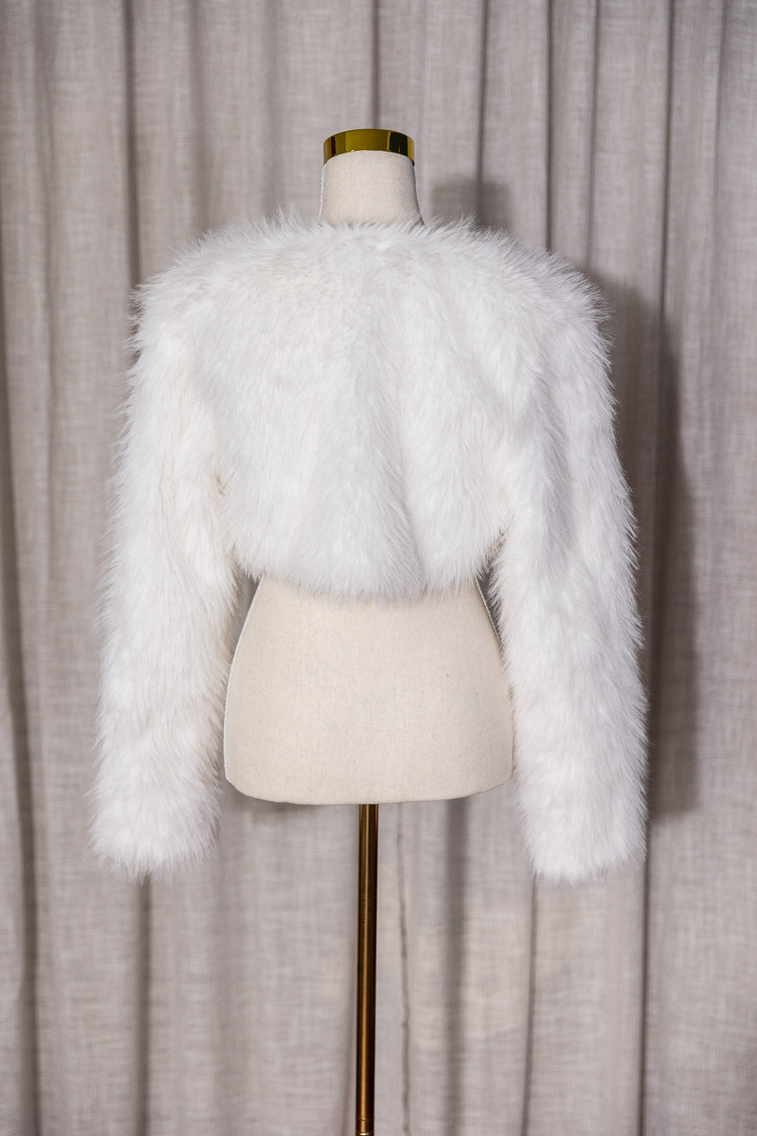 White Faux Fur Jacket