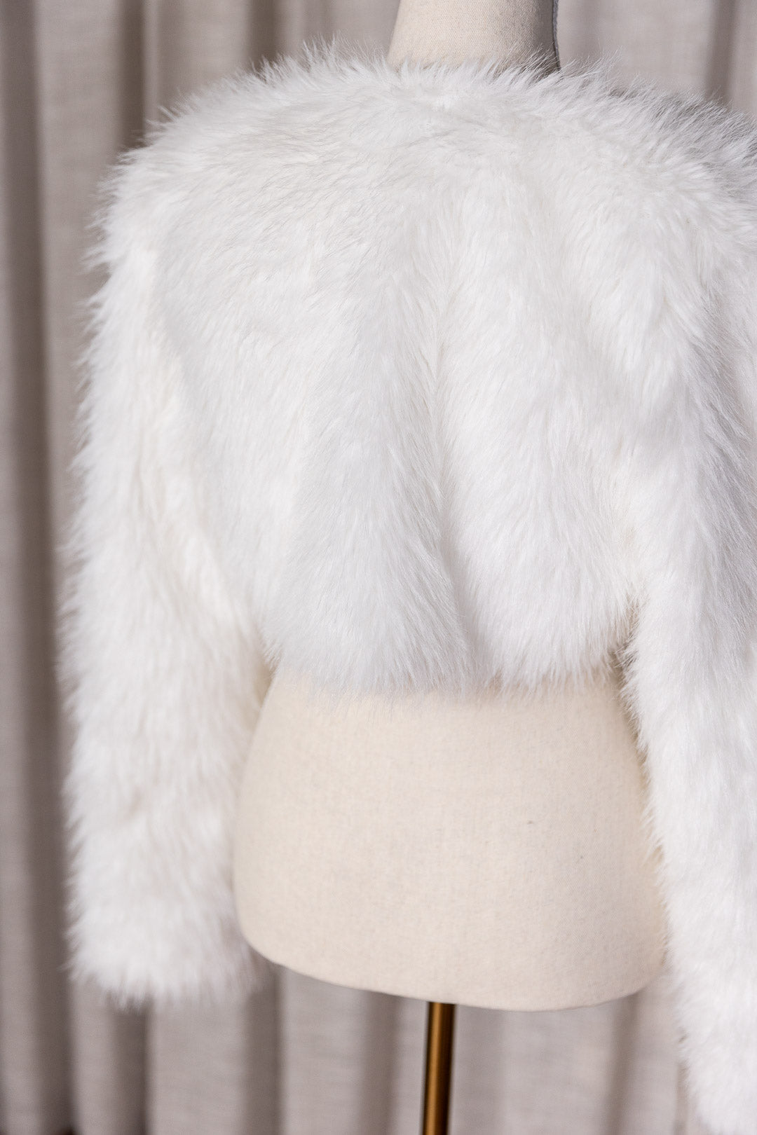 White Faux Fur Jacket