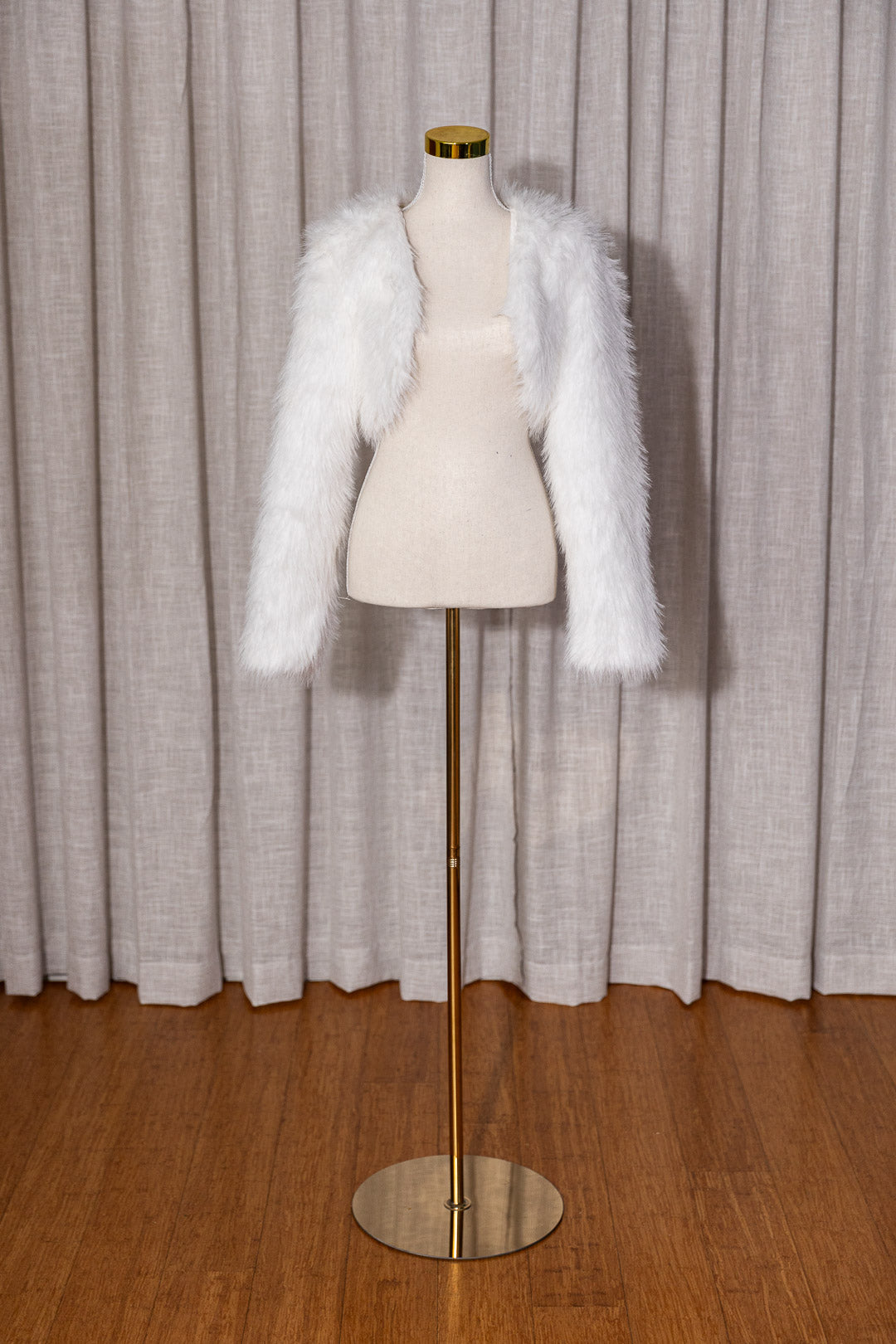 White Faux Fur Jacket