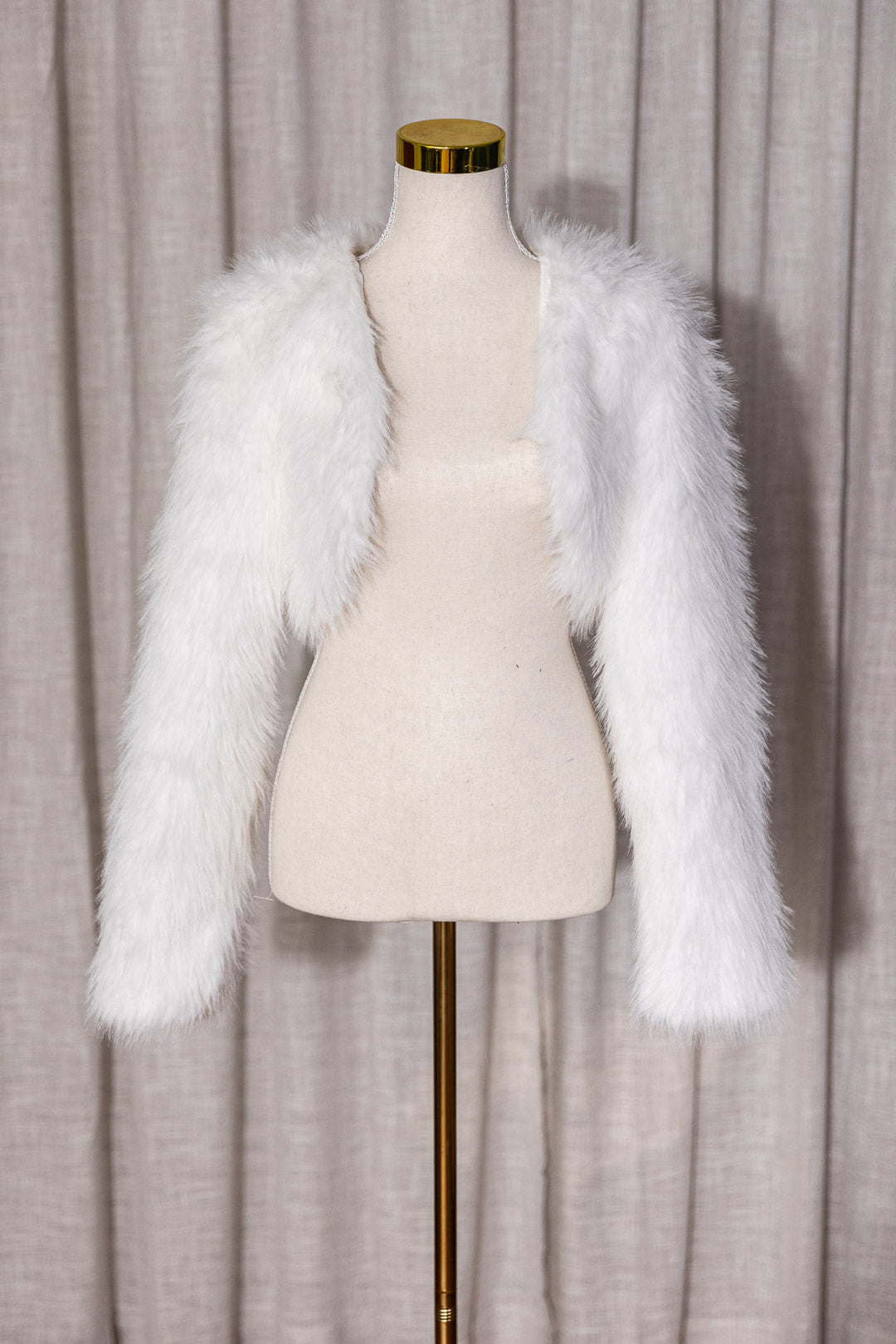 White Faux Fur Jacket