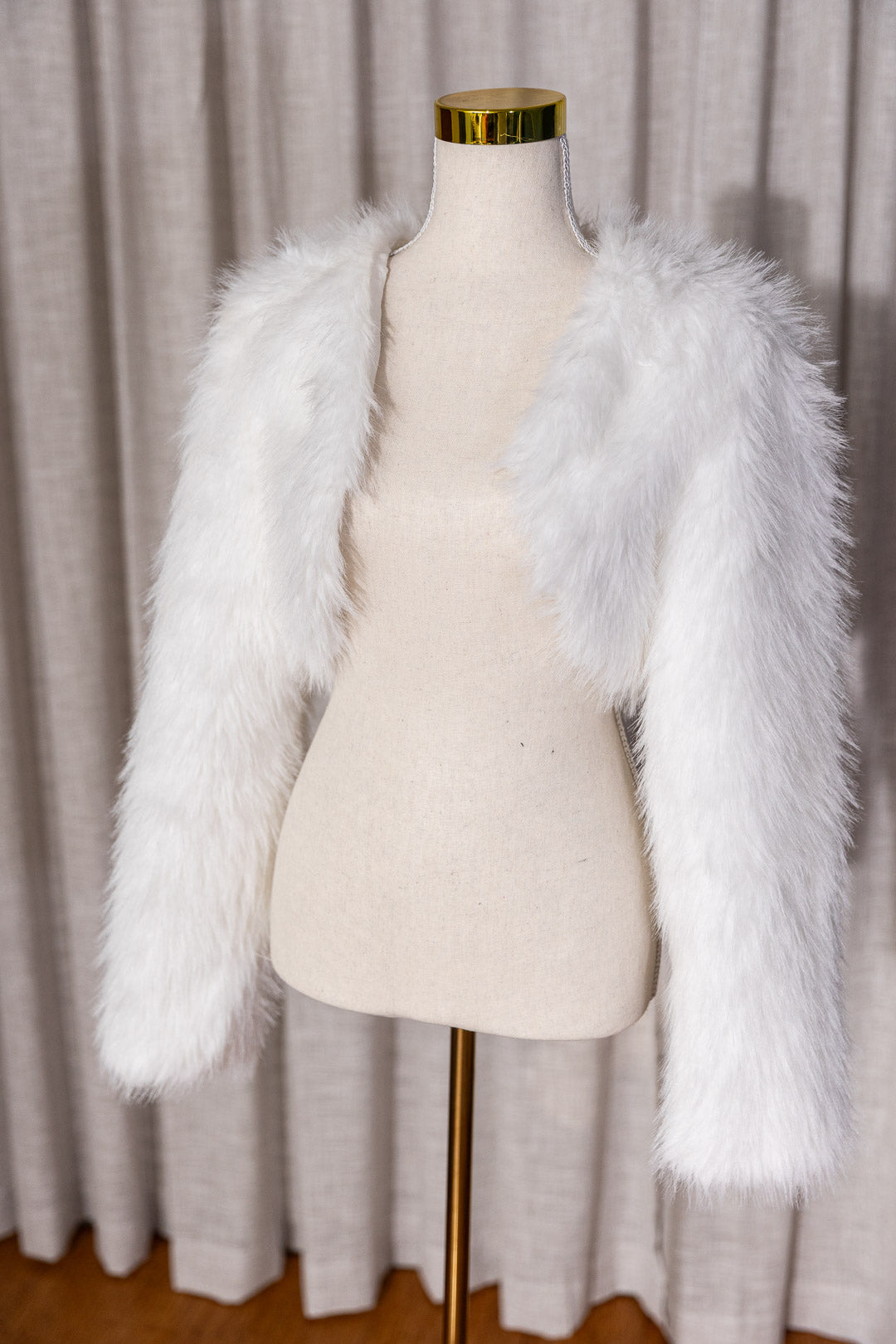 White Faux Fur Jacket