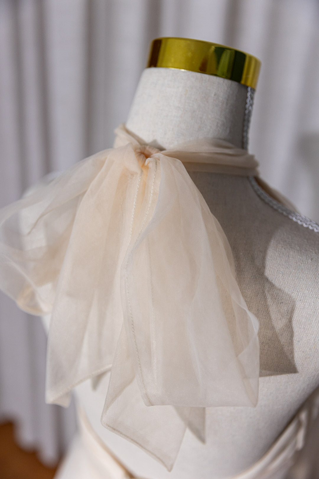 Heather - Cream/Beige Tulle Soft Dress