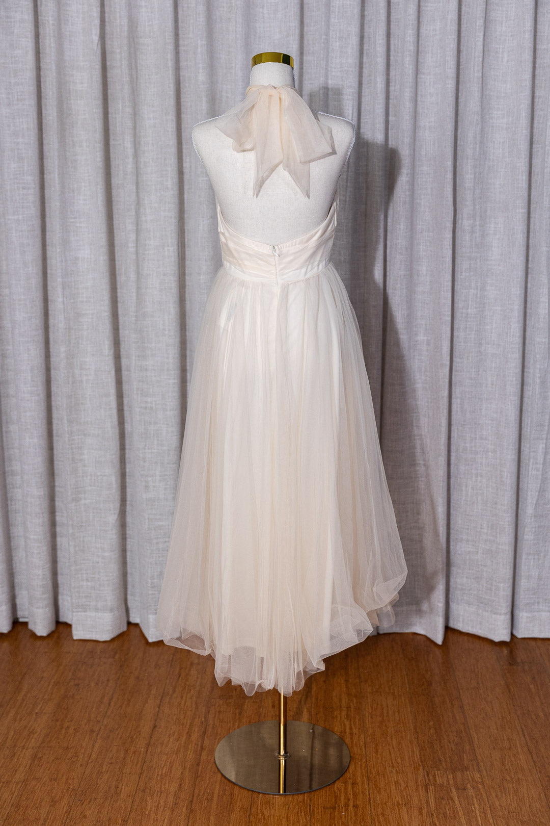 Heather - Cream/Beige Tulle Soft Dress